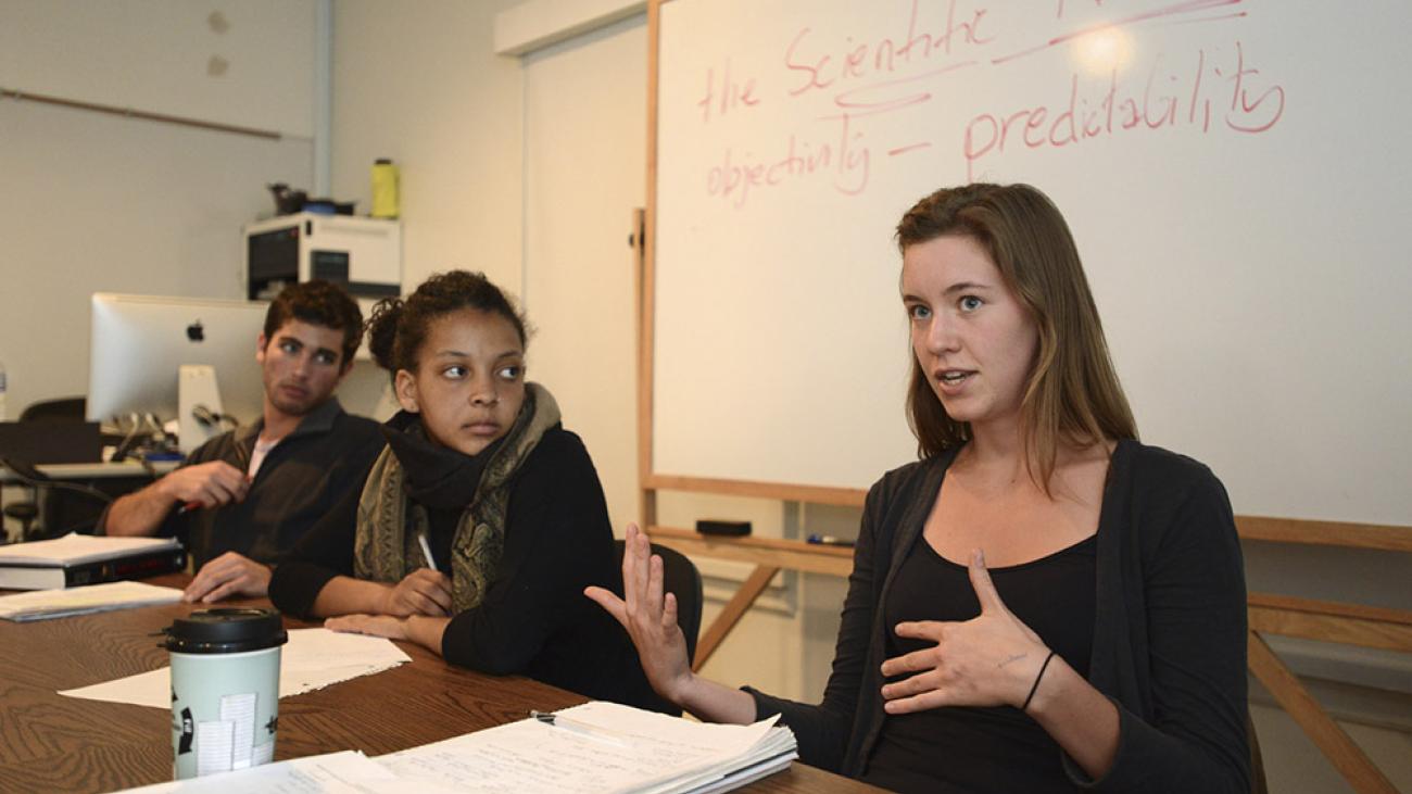 Art history class with Professor Phyllis Jackson